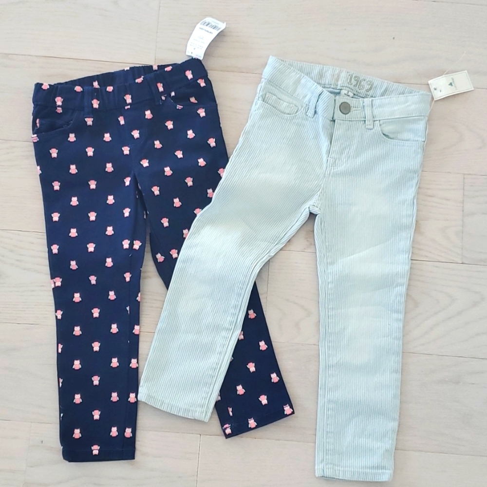 Two Pairs Size 3 New Kids Pants